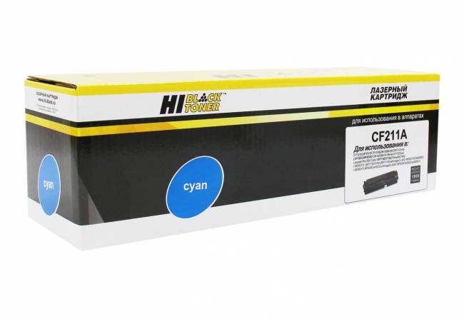 Картридж Hi-Black (HB-CF211A) для HP CLJ Pro 200 M251/MFPM276, №131A, C, 1,8K — для бизнеса и офиса