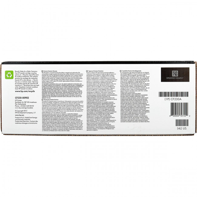 Тонер-картридж HP 30A Black Original LaserJet Toner Cartridge (CF230A) — для бизнеса и офиса