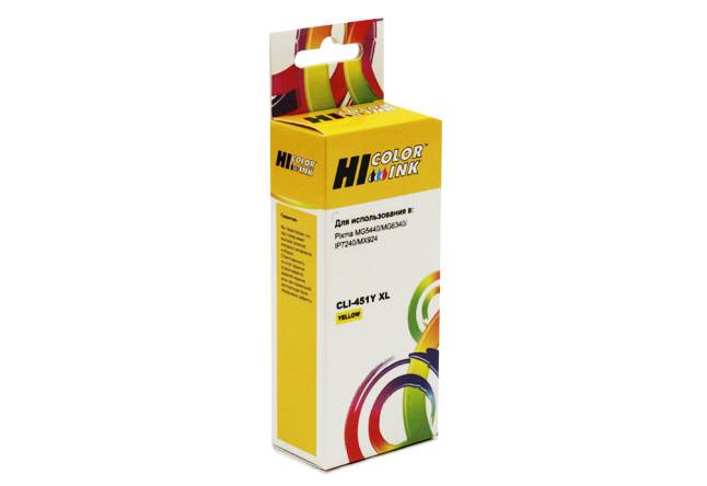Картридж Hi-Black (HB-CLI-451XL-Y) для Canon PIXMA iP7240/MG6340/MG5440, Y — для бизнеса и офиса