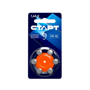 Элемент питания Воздушно-цинковые батарейки СТАРТ PR13-BL6 (4610116214879)