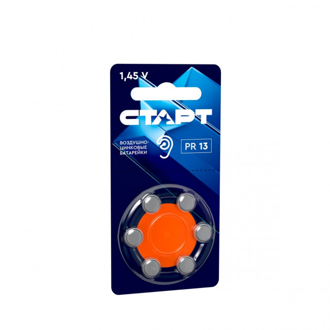 Элемент питания Воздушно-цинковые батарейки СТАРТ PR13-BL6 (4610116214879) Элемент питания Воздушно-цинковые батарейки СТАРТ PR13-BL6 (4610116214879)