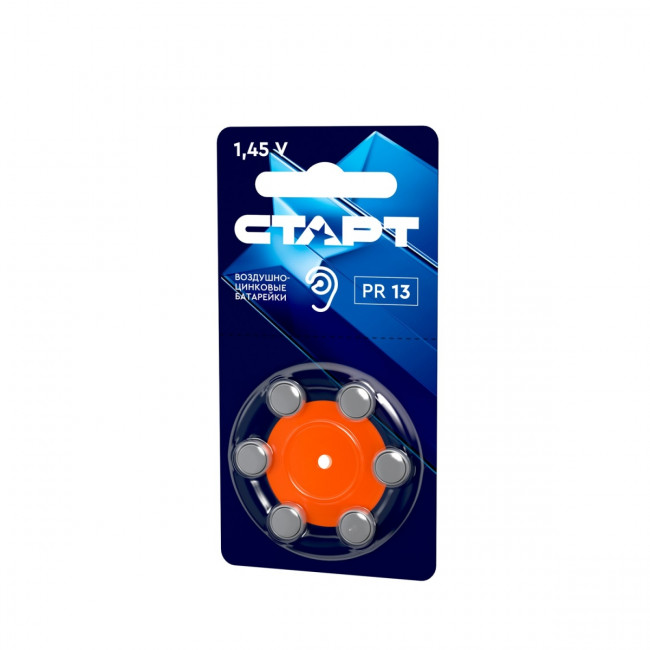 Элемент питания Воздушно-цинковые батарейки СТАРТ PR13-BL6 (4610116214879) Элемент питания Воздушно-цинковые батарейки СТАРТ PR13-BL6 (4610116214879)
