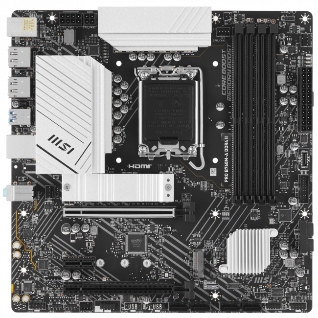 Материнская плата MSI PRO B760M-A DDR4 II — для бизнеса и офиса Материнская плата MSI PRO B760M-A DDR4 II — для бизнеса и офиса