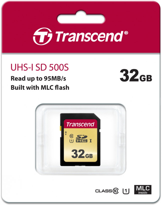 Карта памяти Transcend SDHC 500S — для бизнеса и офиса