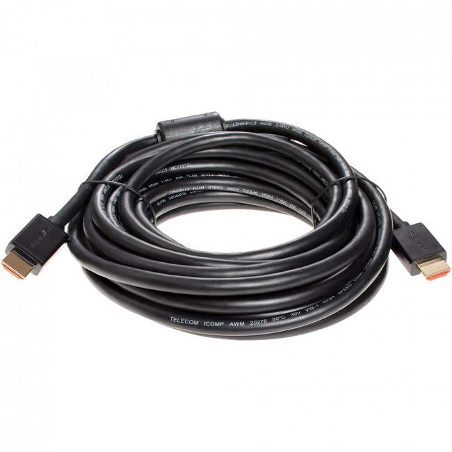 Кабель HDMI-19M --- HDMI-19M ver 2.0+3D/Ethernet ,7.5m, 2 фильтраTelecom <TCG215F-7.5M> Кабель Telecom HDMI (m)/HDMI (m) - 7.5 м (TCG215F-7.5M)