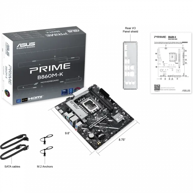 Материнская плата ASUS PRIME B860M-K (90MB1JT0-M0EAY0) — для бизнеса и офиса