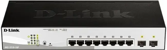 Коммутатор D-Link DGS-1210-10P/FL1A — для бизнеса и офиса Коммутатор D-Link DGS-1210-10P/FL1A — для бизнеса и офиса