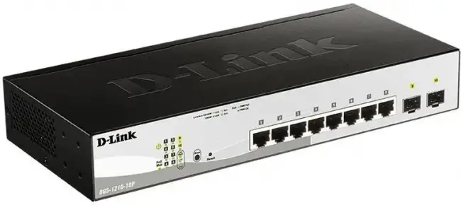 Коммутатор D-Link DGS-1210-10P/FL1A — для бизнеса и офиса Коммутатор D-Link DGS-1210-10P/FL1A — для бизнеса и офиса
