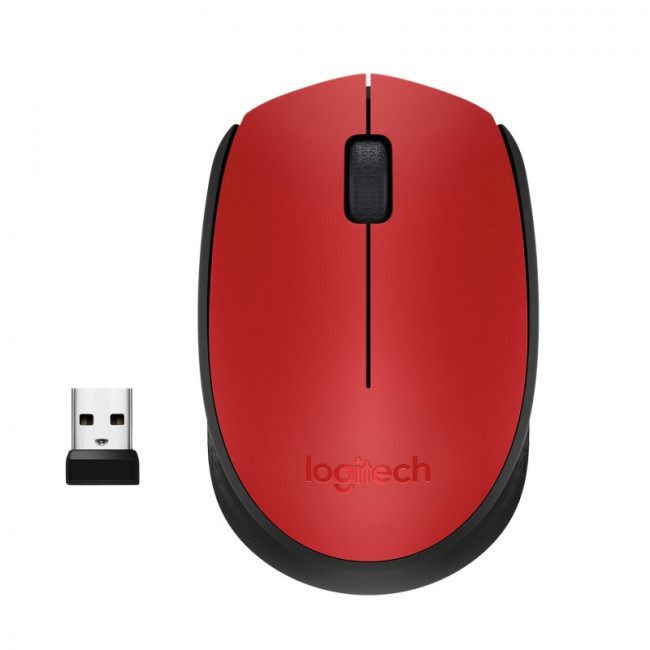 Мышь Logitech Wireless Mouse M171 Red — для бизнеса и офиса