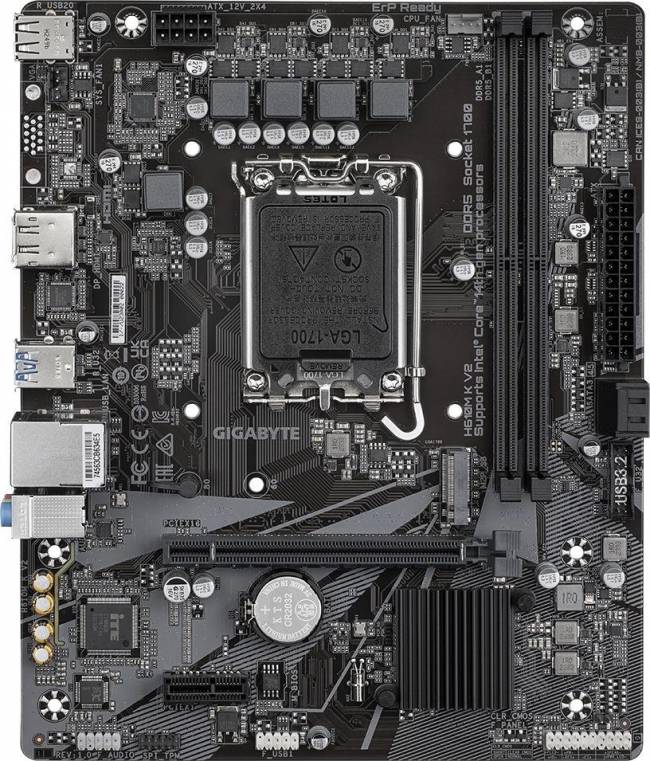 Материнская плата Gigabyte H610M K V2 — для бизнеса и офиса