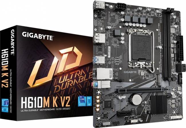 Материнская плата Gigabyte H610M K V2 — для бизнеса и офиса
