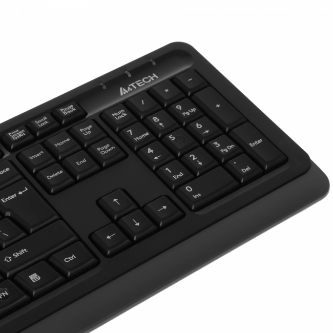 Клавиатура A4Tech Fstyler FKS10 черный/серый USB (FKS10 GREY) A4Tech FKS10 GREY — для бизнеса и офиса