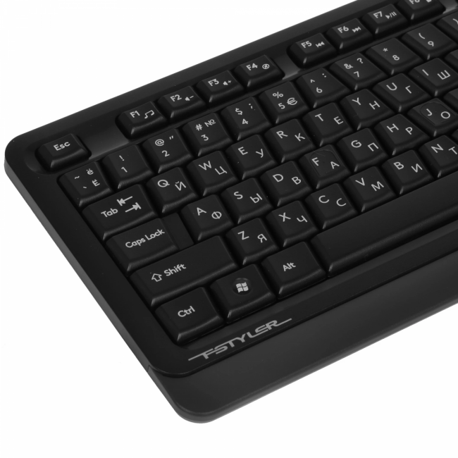 Клавиатура A4Tech Fstyler FKS10 черный/серый USB (FKS10 GREY) A4Tech FKS10 GREY — для бизнеса и офиса