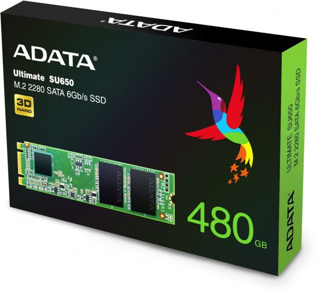 Твердотельный накопитель ADATA Ultimate SU650 ASU650NS38-480GT-C — для бизнеса и офиса