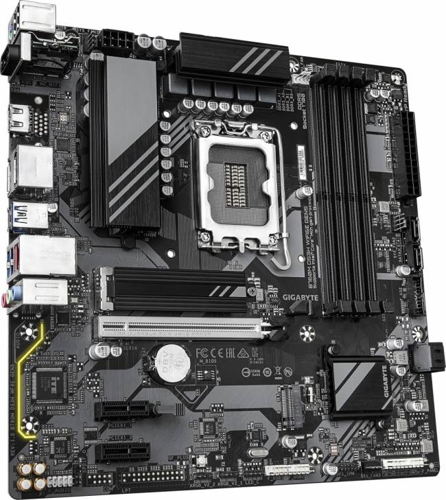 Материнская плата Gigabyte B760M DS3H WF6E GEN5 — для бизнеса и офиса Материнская плата Gigabyte B760M DS3H WF6E GEN5 — для бизнеса и офиса