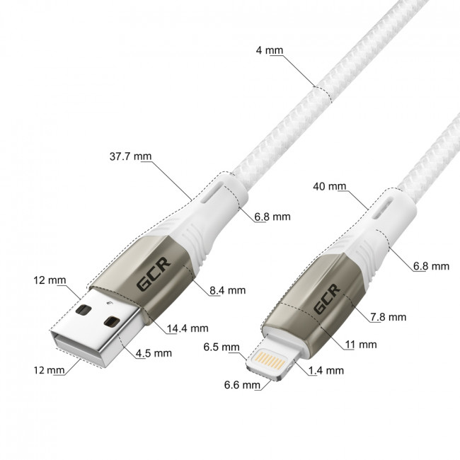 GCR Кабель 1.7m для iPod, iPhone, iPad series MERCEDES, WHITE NYLON, MFI, GCR-52578 Greenconnect USB 2.0 Type-AM - Lightning (m) 1.7м — для бизнеса и офиса GCR Кабель 1.7m для iPod, iPhone, iPad series MERCEDES, WHITE NYLON, MFI, GCR-52578 Greenconnect USB 2.0 Type-AM - Lightning (m) 1.7м — для бизнеса и офиса