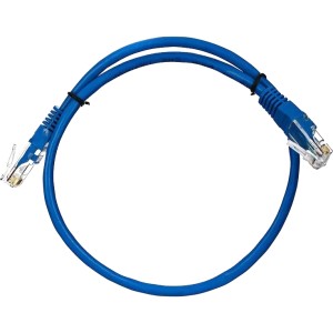 Патчкорд литой "Telecom" UTP кат.5е 0,5м синий VCOM NA102-L-0.5M