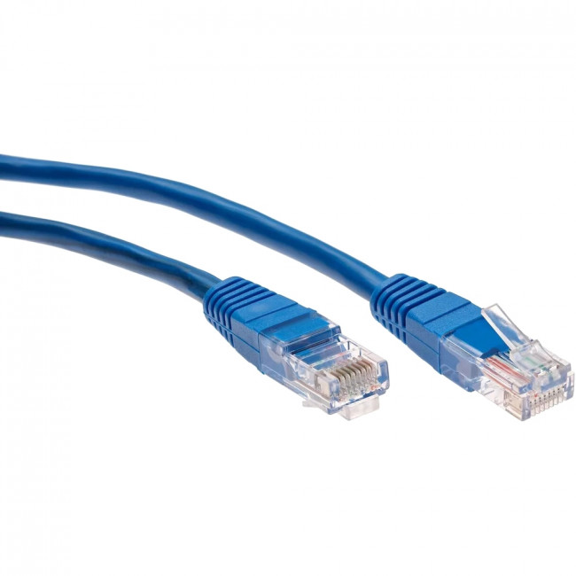 Патчкорд литой "Telecom" UTP кат.5е 0,5м синий VCOM NA102-L-0.5M Патчкорд литой "Telecom" UTP кат.5е 0,5м синий VCOM NA102-L-0.5M
