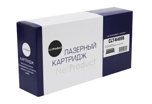 Тонер-картридж NetProduct (N-CLT-K409S) для Samsung CLP-310/315/CLX-3170fn/3175, Bk, 1,5K — для бизнеса и офиса