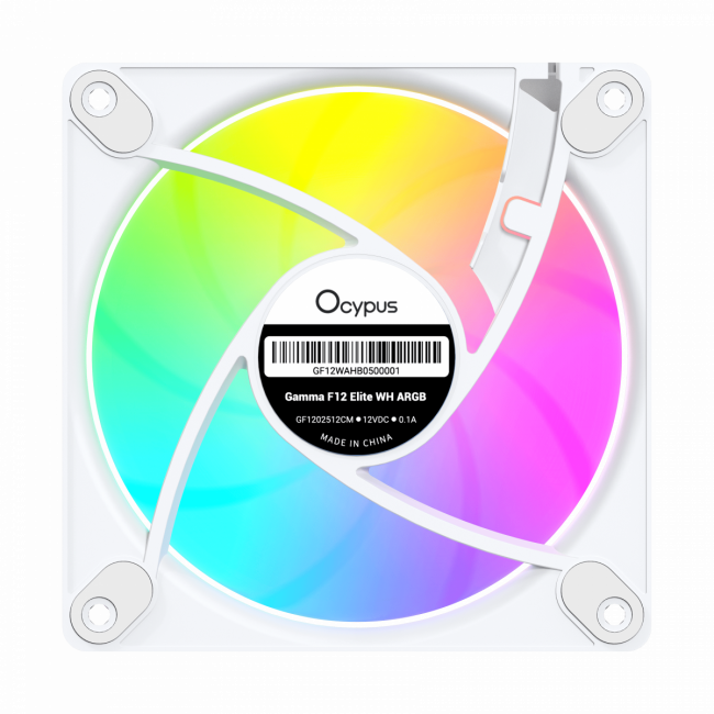 Кулер для корпуса Ocypus Gamma-F12-WH1AM01E-GL — для бизнеса и офиса Кулер для корпуса Ocypus Gamma-F12-WH1AM01E-GL — для бизнеса и офиса