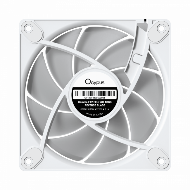 Кулер для корпуса Ocypus Gamma-F12-WH1AM01E-GL — для бизнеса и офиса Кулер для корпуса Ocypus Gamma-F12-WH1AM01E-GL — для бизнеса и офиса