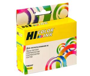 Картридж Hi-Black (HB-T0634) для Epson Stylus C67/87/CX3700/4100/4700, Y