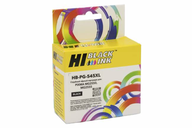 Картридж Hi-Black (HB-PG-545XL) для Canon PIXMA MG2550/MG2555, Bk — для бизнеса и офиса