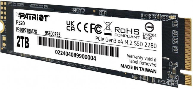 Накопитель SSD Patriot P320P2TBM28 — для бизнеса и офиса