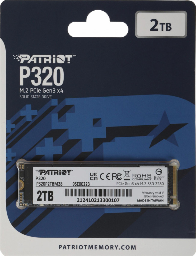 Накопитель SSD Patriot P320P2TBM28 — для бизнеса и офиса