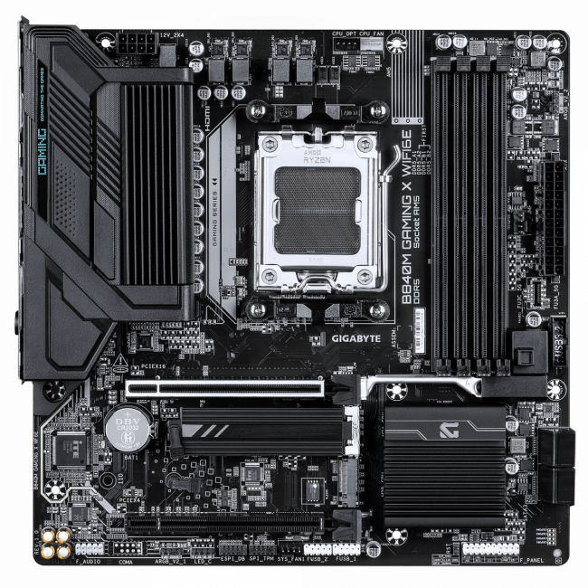 Материнская плата Gigabyte B840M GAMING X WF6E — для бизнеса и офиса Материнская плата Gigabyte B840M GAMING X WF6E — для бизнеса и офиса