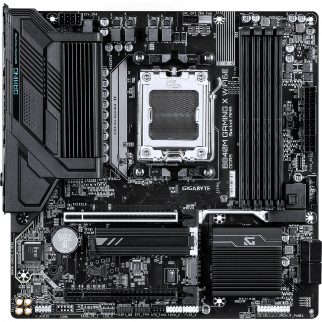 Материнская плата Gigabyte B840M GAMING X WF6E — для бизнеса и офиса Материнская плата Gigabyte B840M GAMING X WF6E — для бизнеса и офиса