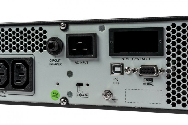 ИБП Systeme Electric Smart-Save Online SRV 2000 ВА, конвертируемый форм-фактор 4U, 230 В, 6 розеток  IEC C13, SmartSlot, LCD, USB HID, версия с возможностью увеличения времени автономии, 2 кор. SYSTEME ELECTRIC SRVSE2KRTXLI