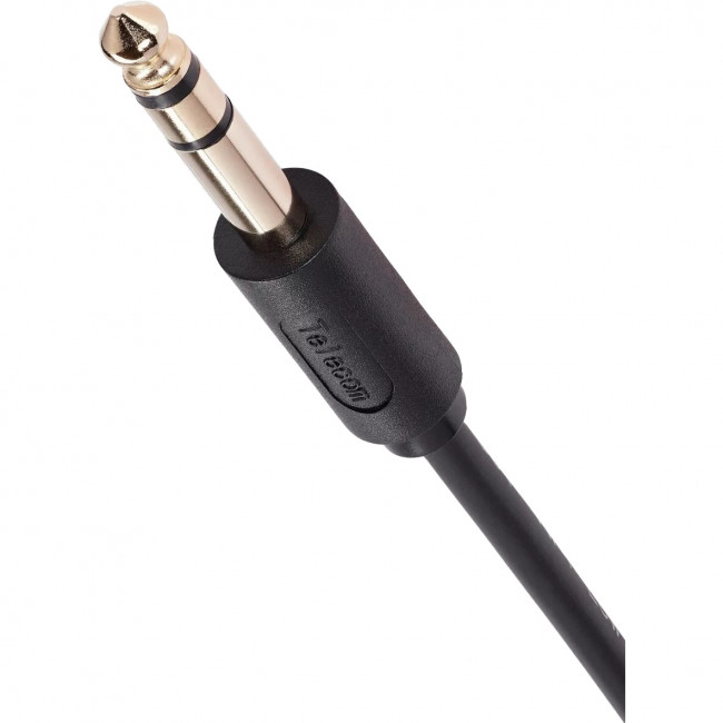 Кабель-адаптер  3.5ST(M)/6.35 ST(M), 1.5м, Telecom PRO <TAV6165-1.5M> Адаптер-переходник Telecom jack 6.35 mm M/Jack 3.5 mm M (TAV6165-1.5M)