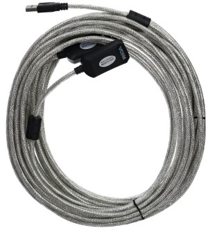 Кабель-адаптер USB2.0-repeater, удлинительный активный <Am-->Af> 15м VCOM <VUS7049-15M> VCOM USB 2.0 Type-AM - USB 2.0 Type-AF 15м