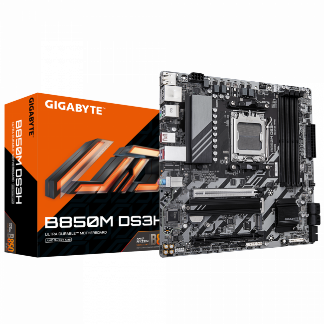 Материнская плата GIGABYTE B850M DS3H — для бизнеса и офиса
