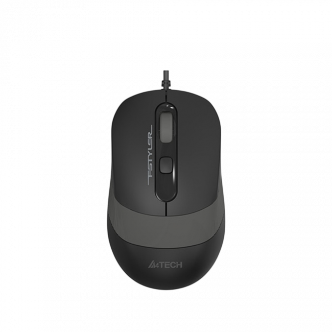 Мышь A4Tech Fstyler FM10 черный/серый оптич. 1600dpi USB 4but (FM10 GREY) A4Tech FM10 GREY — для бизнеса и офиса