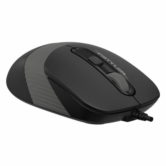 Мышь A4Tech Fstyler FM10 черный/серый оптич. 1600dpi USB 4but (FM10 GREY) A4Tech FM10 GREY — для бизнеса и офиса