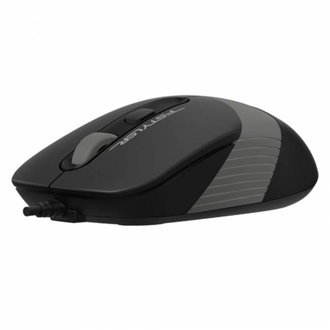 Мышь A4Tech Fstyler FM10 черный/серый оптич. 1600dpi USB 4but (FM10 GREY) A4Tech FM10 GREY — для бизнеса и офиса