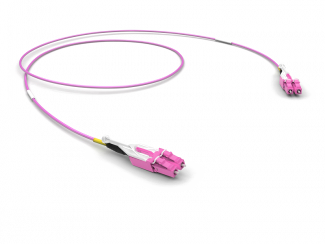 Оптический патчкорд LCHD/LCHD Duplex, 50/125 OM4, тип S, LSZH, ULL, 4 м Patchwork 84114004 — для бизнеса и офиса