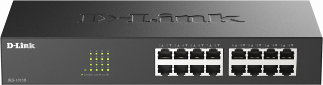 Коммутатор D-Link DES-1016D/I1A — для бизнеса и офиса Коммутатор D-Link DES-1016D/I1A — для бизнеса и офиса