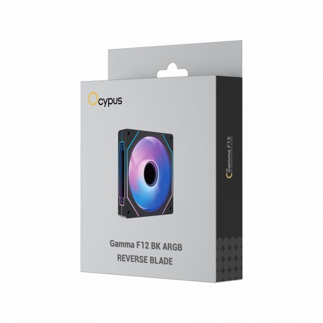 Кулер для корпуса Ocypus Gamma-F12-BK1AM01X-GL — для бизнеса и офиса Кулер для корпуса Ocypus Gamma-F12-BK1AM01X-GL — для бизнеса и офиса