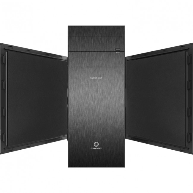 Компьютерный корпус, без блока питания ATX GameMax Silent Max — для бизнеса и офиса