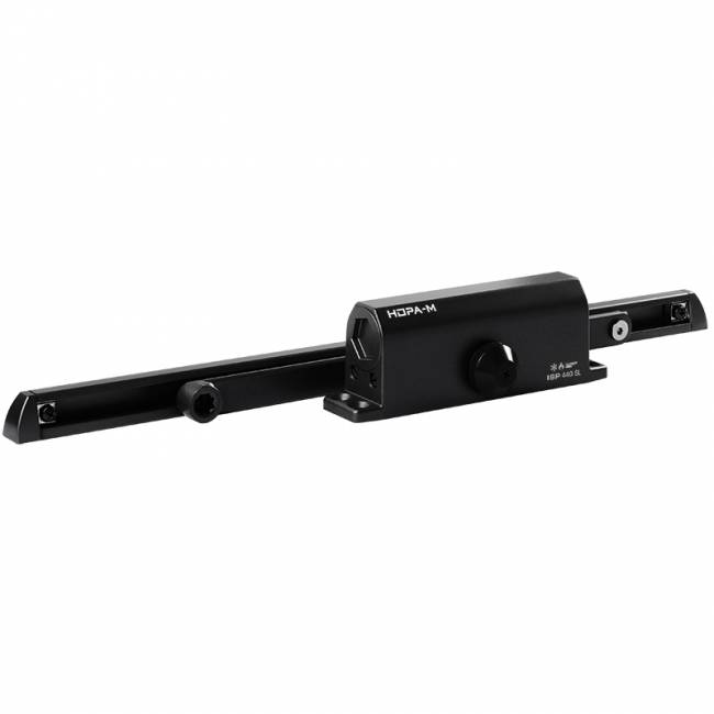 Доводчик дверной со скользящей тягой 440 Slider ISPARUS от 70 до 130 кг черный — для бизнеса и офиса Доводчик дверной со скользящей тягой 440 Slider ISPARUS от 70 до 130 кг черный — для бизнеса и офиса