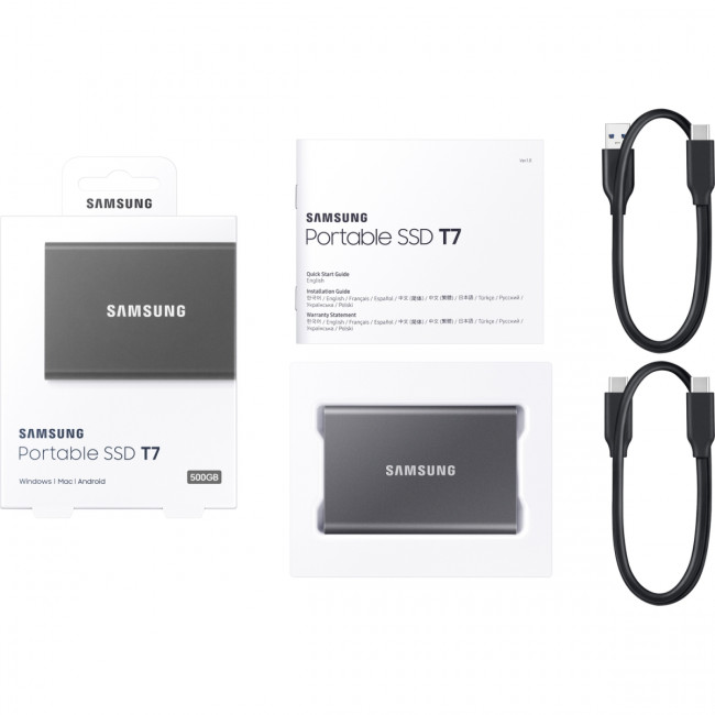 Внешние HDD и SSD Samsung T7 500GB (MU-PC500T/WW)