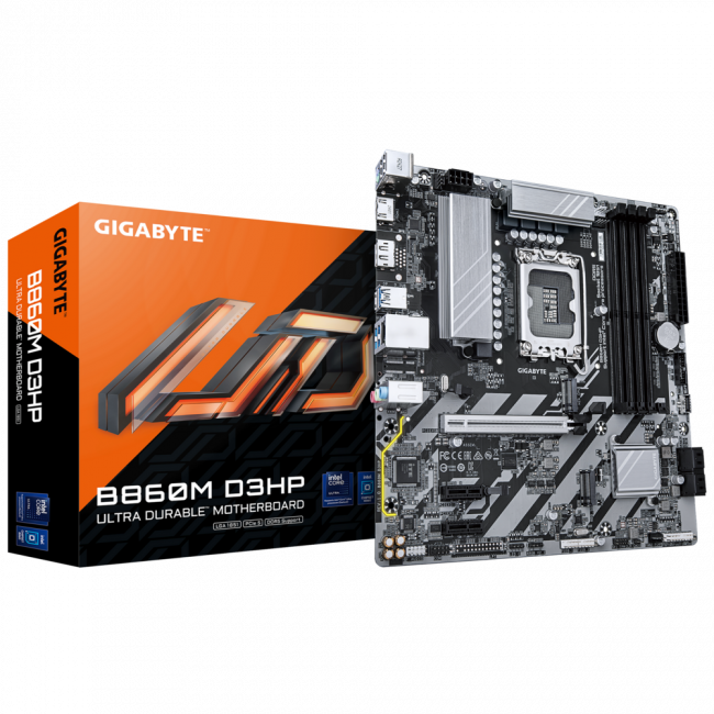 Материнская плата GIGABYTE B860M D3HP — для бизнеса и офиса