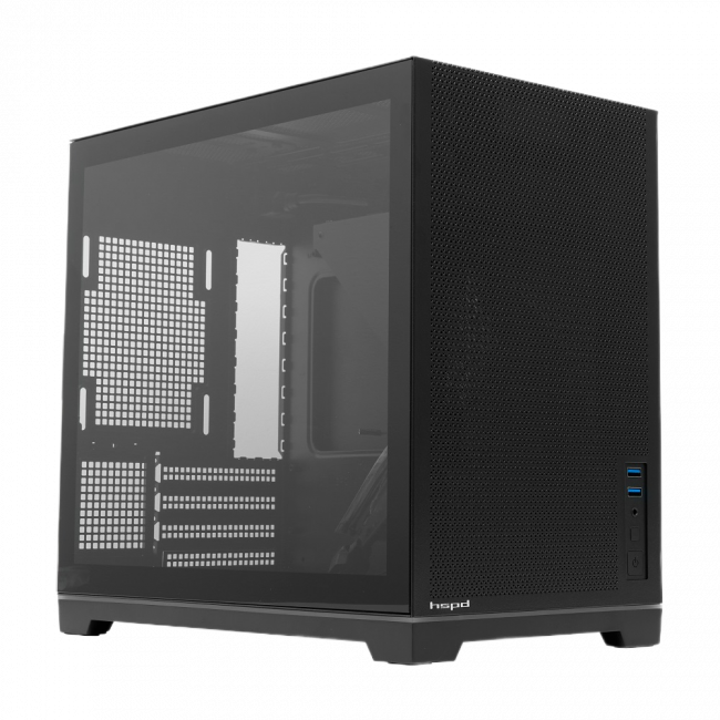 Корпус без блока питания HSPD M211-TGBK — для бизнеса и офиса