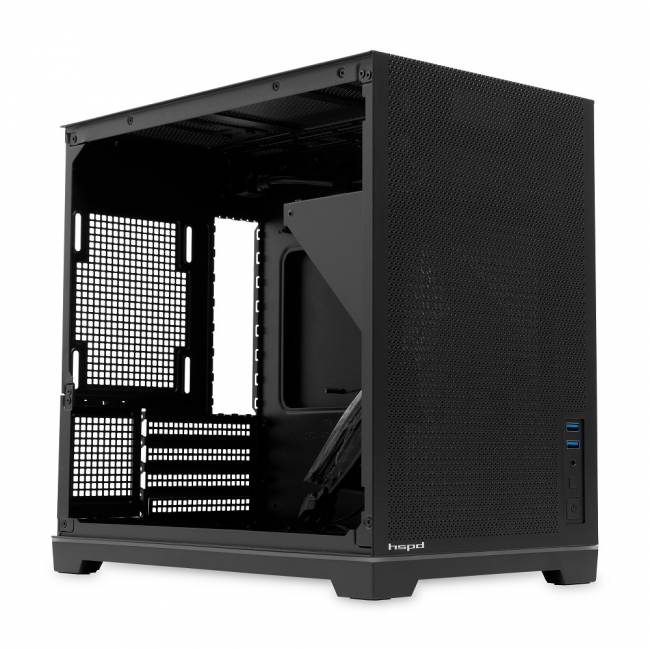 Корпус без блока питания HSPD M211-TGBK — для бизнеса и офиса
