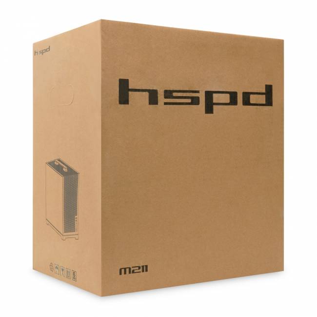 Корпус без блока питания HSPD M211-TGBK — для бизнеса и офиса