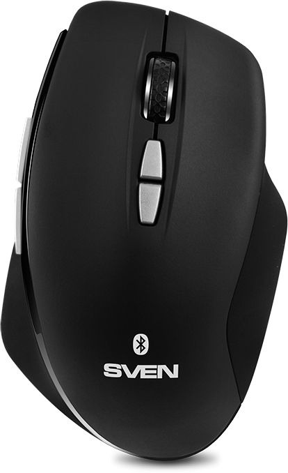Беспроводная мышь SVEN RX-590SW чрн. (бесш. кл., Bluetooth, 2,4GHz, 6+1кл., ST, 800-1600DPI, блист.) Sven RX-590SW — для бизнеса и офиса