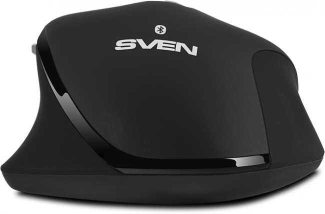 Беспроводная мышь SVEN RX-590SW чрн. (бесш. кл., Bluetooth, 2,4GHz, 6+1кл., ST, 800-1600DPI, блист.) Sven RX-590SW — для бизнеса и офиса